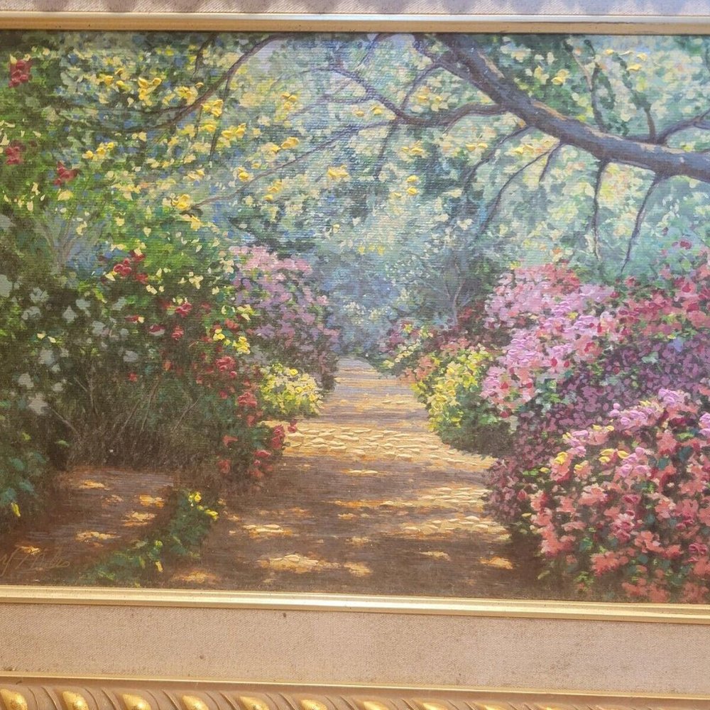 "Nature's Way" serigraph Nature Landscape Framed Art Schaefer Miles 22"x27"